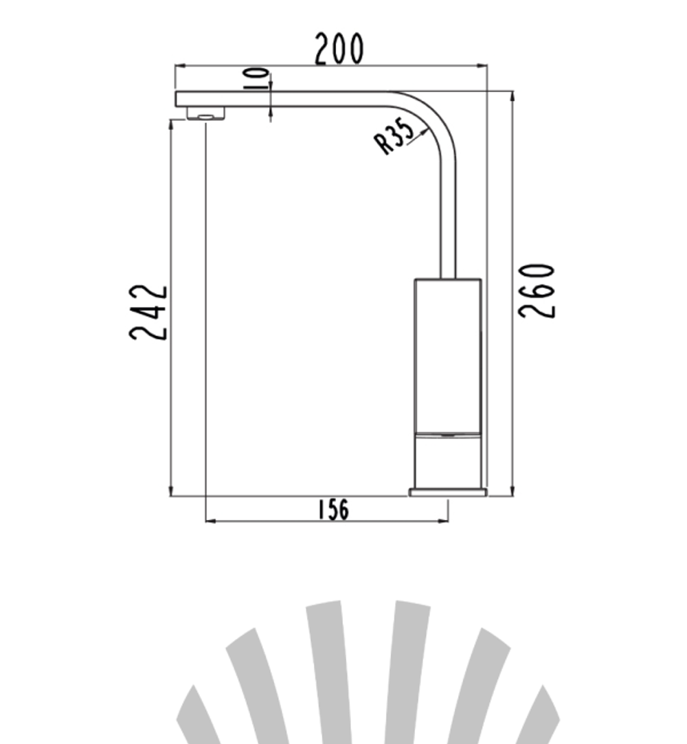 Смеситель для раковины LAPARET GEO высокий N4014402LPT