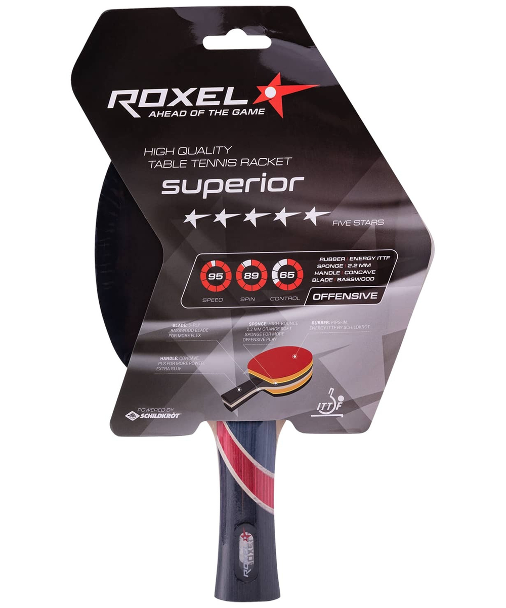 Ракетка для настольного тенниса 5* Superior, коническая