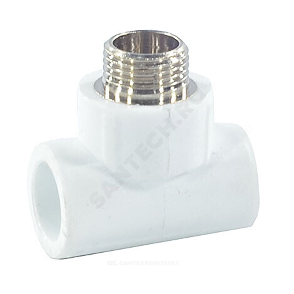 Тройник PP-R комбинированный белый Дн 32х3/4" НР PRO VALFEX 10128132-PRO