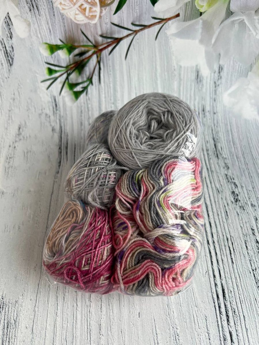 Пряжа носочная Аркобалено радужный микс 130г