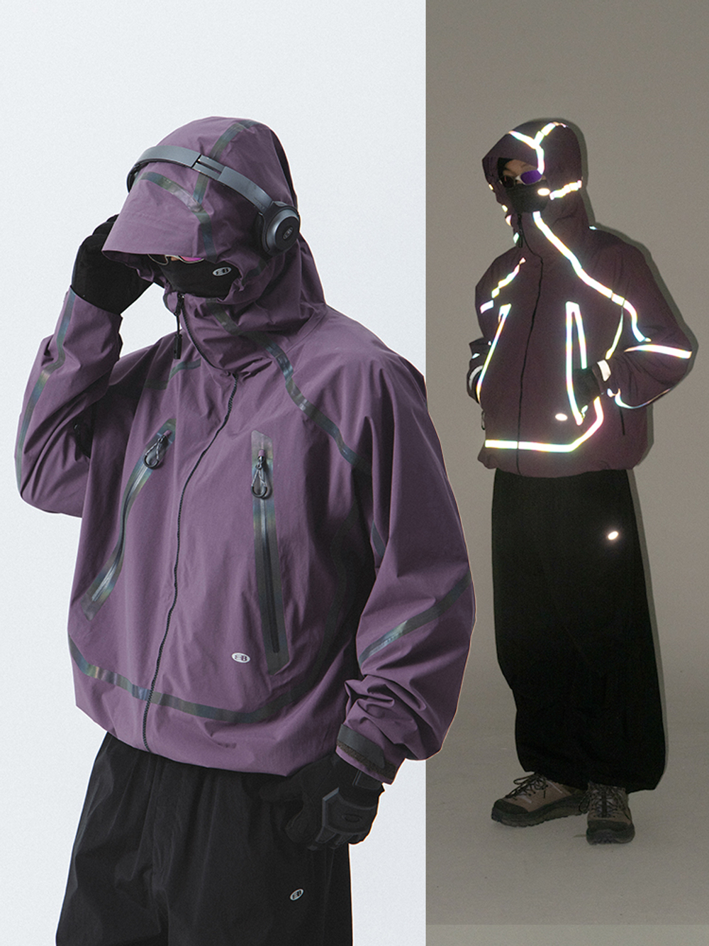 Куртка Nothomme Blue "Lightbringer" Outdoor Mountaineering Reflective Waterproof and Protective Triple-Defense Jacket