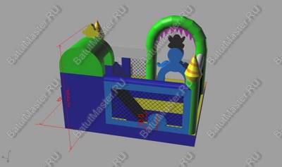 Коммерческий надувной батут "Осьминог"