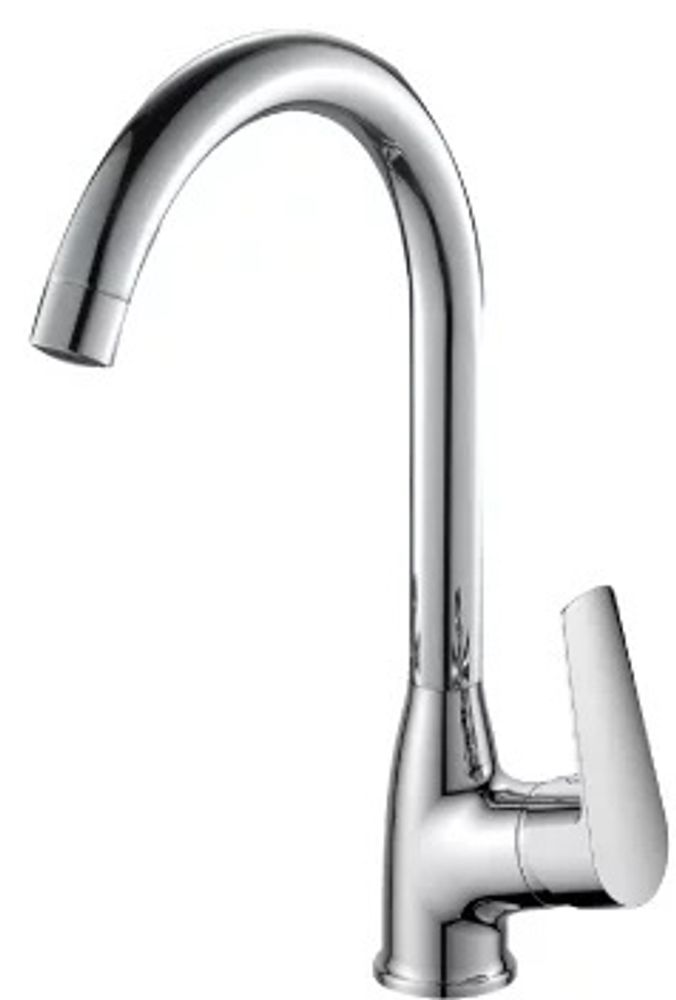 Cмеситель для кухни Rossinka S 35-23 с поворотным изливом