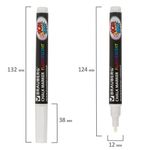 Маркер меловой "POP-ART" БЕЛЫЙ, 3,5 мм, сухостираемый, для гладких поверхностей, BRAUBERG, 151519