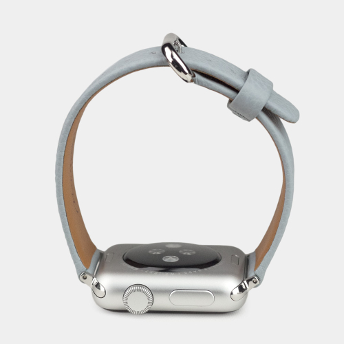 Ремешок для Apple Watch 40/41/42 mm из кожи теленка, голубого цвета