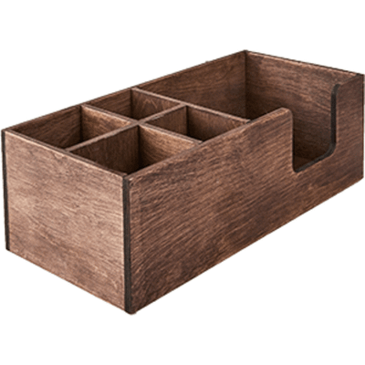 Органайзер 5 секций;фанера;H=10,L=30,B=14см