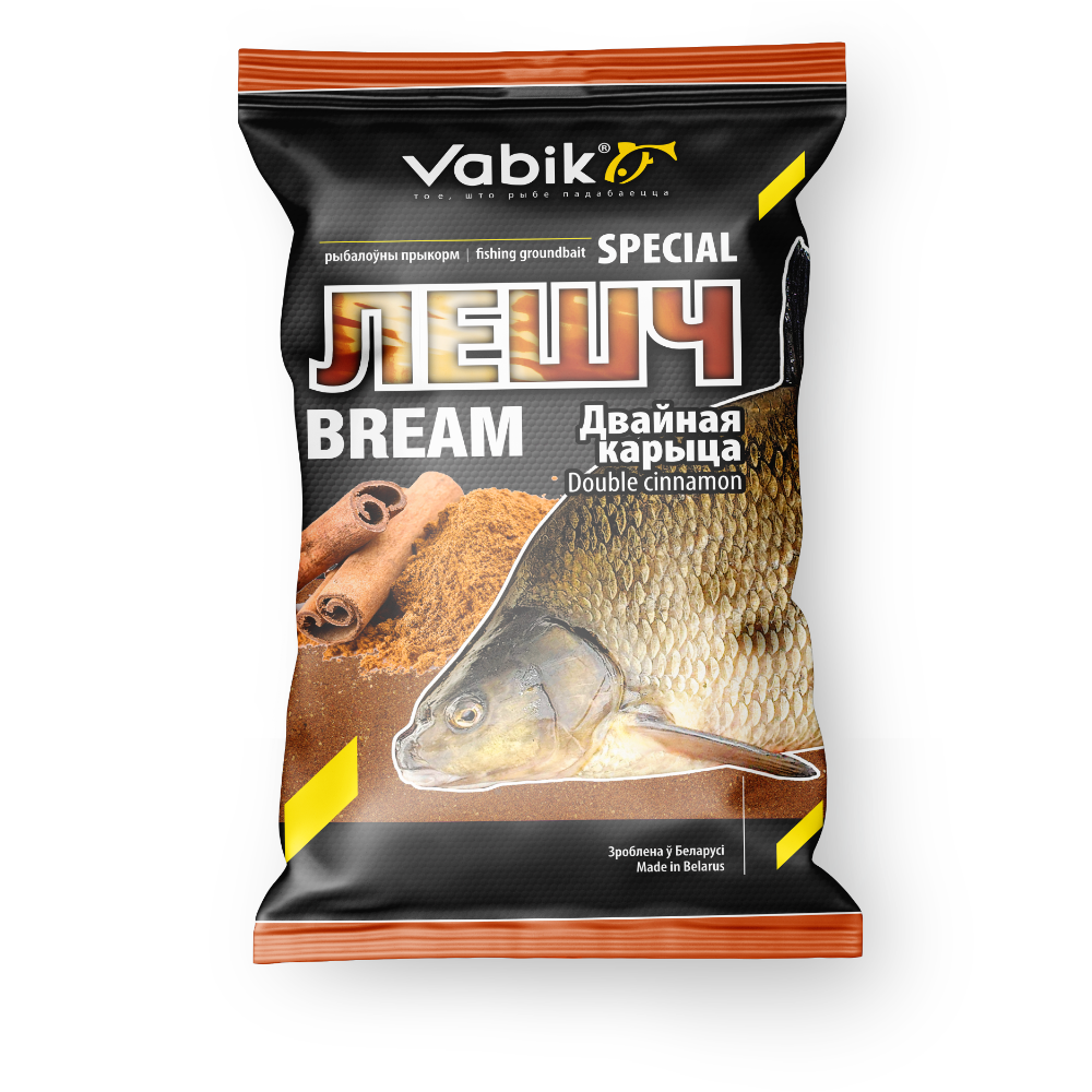 Прикормка Vabik Special Bream Double Cinnamon "Лещ Двойная корица" (коричневая), 1кг