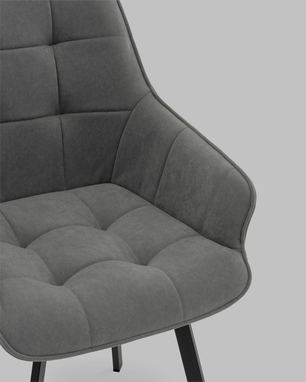 Стул Амальри велюр светло-серый