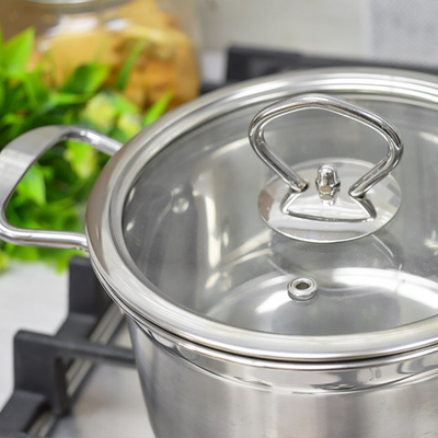 Кастрюля 1,8л из нержавеющей стали, индукция