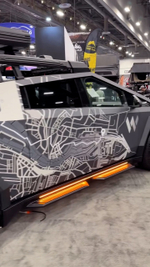 Обвес с платформой на крышу для Tesla Cybertruck 2023+ Тесла Кибертрак доп.свет на крышу стальной бампер защитный тюнинг