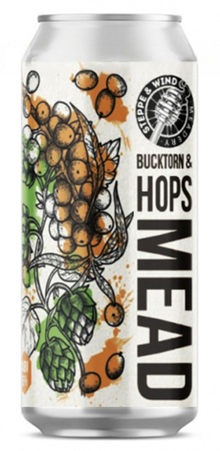 Медовуха Степь и Ветер Бакторн & Хопс Мид / Mead Steppe & Wind Buckthorn & Hops Mead 0.45 - банка