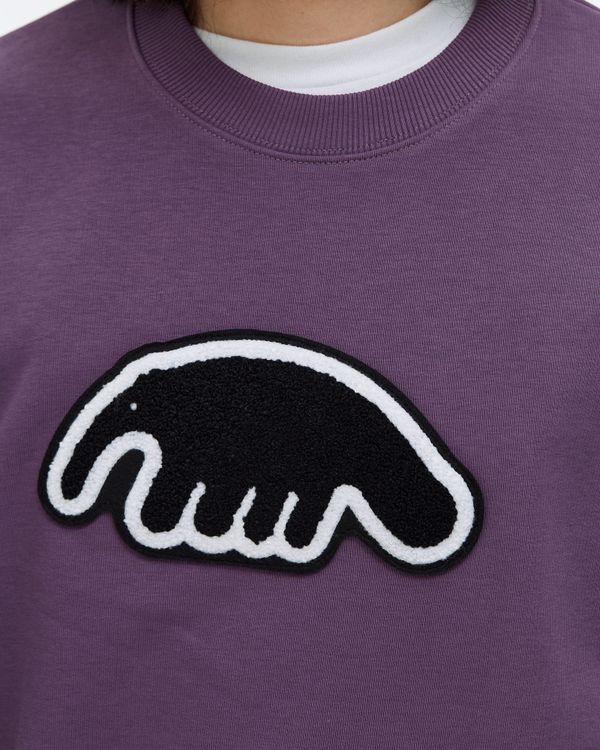 Толстовка Crewneck BigLogo фиолетовая - фото 5