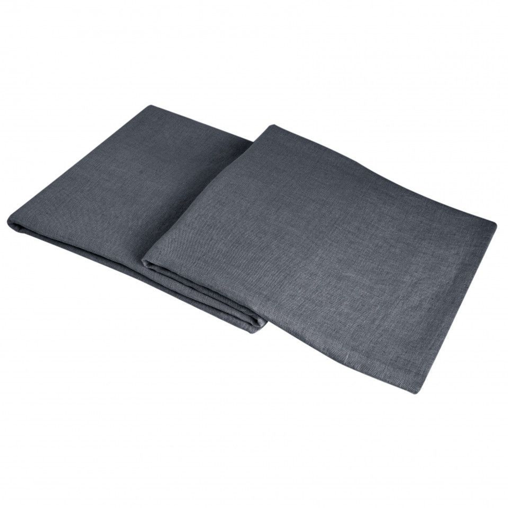 Простыня 270x310 Hamam Wrinkle Washed серая Турция