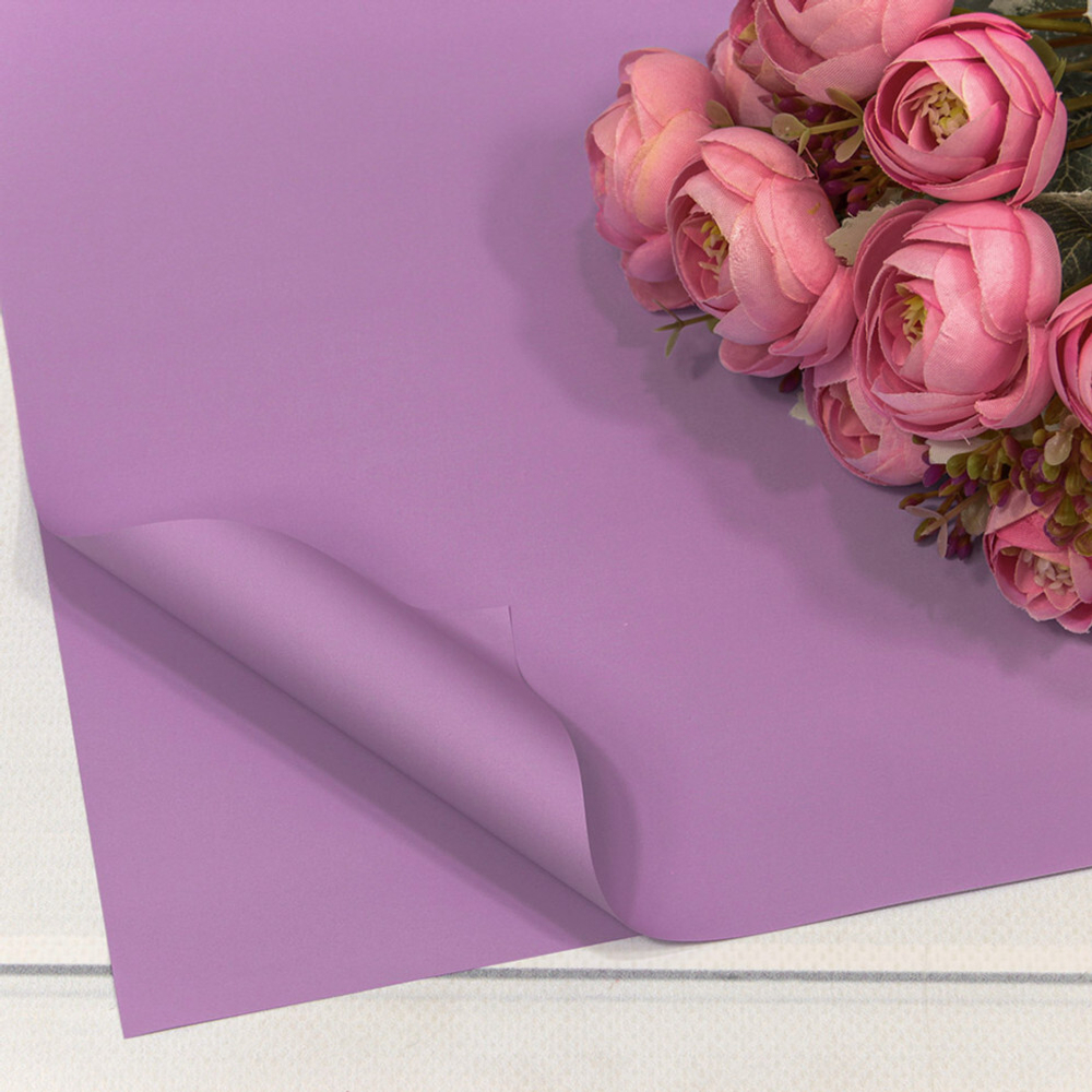 Пленка В листах 20 шт 60 х 60 см "Корейская" Сиреневый-2058 (Сиреневый)