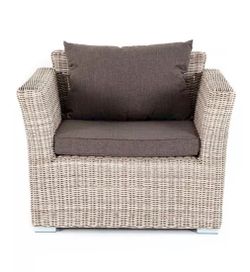 "Капучино" кресло из искусственного ротанга, цвет бежевый