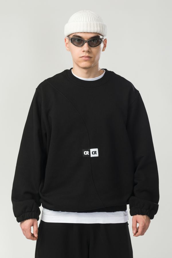 Толстовка крюнек Two Phase Crew Черный/Черный - фото 1