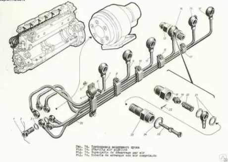 Воздухопровод пусковой Д6 СБ 522-15-8