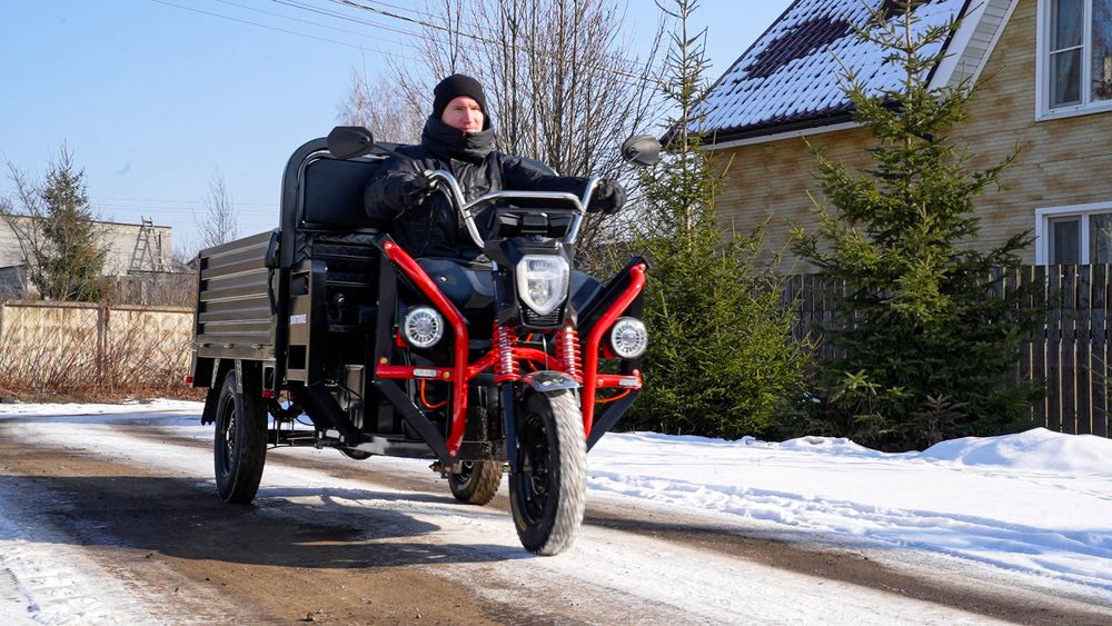 Грузовой электрический трицикл WHITE SIBERIA SIBTRIKE PRO CARGO 2000W (60V/36Ah) - версия 2025 года фото №35