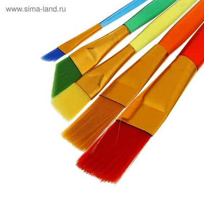 Набор нейлон 5 штук Радуга , плоские, большие