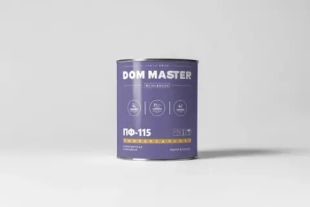 DOM MASTER Эмаль ПФ-115 Фиолетовая 2,6кг (НОВОКОЛОР)