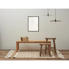 Фактурное панно с эффектом 3D Minimalism, 50х70 см, белый\бежевый