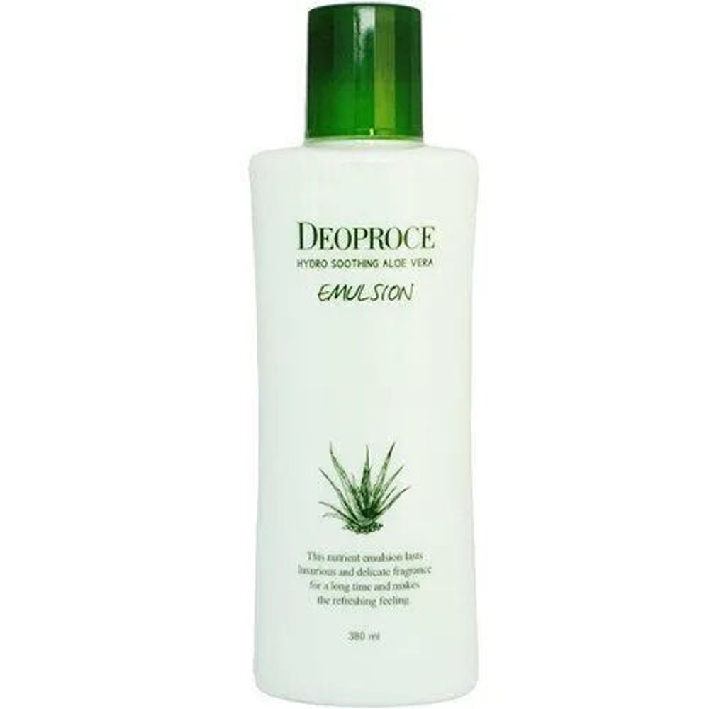 Deoproce Emulsion Hydro Soothing Aloe Vera Эмульсия для лица успокаивающая с экстрактом алоэ, 380 мл