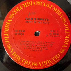 Винтажная виниловая пластинка LP Aerosmith Night In The Ruts (Canada 1979)