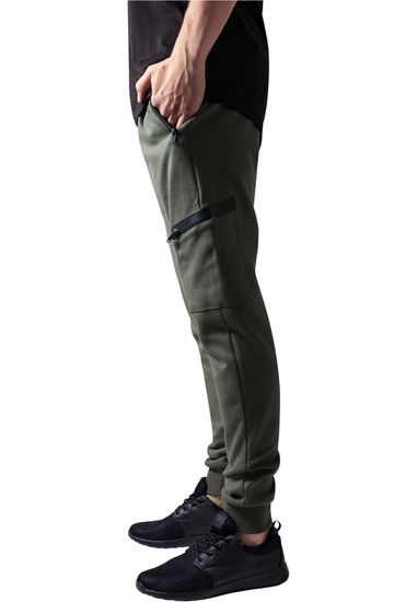Брюки URBAN CLASSICS Athletic Interlock Sweatpants (Зеленый (Olive)