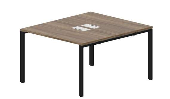 Составной стол Strike на 2 рабочих места 1180х1366х750мм (2 металлических аутлета)