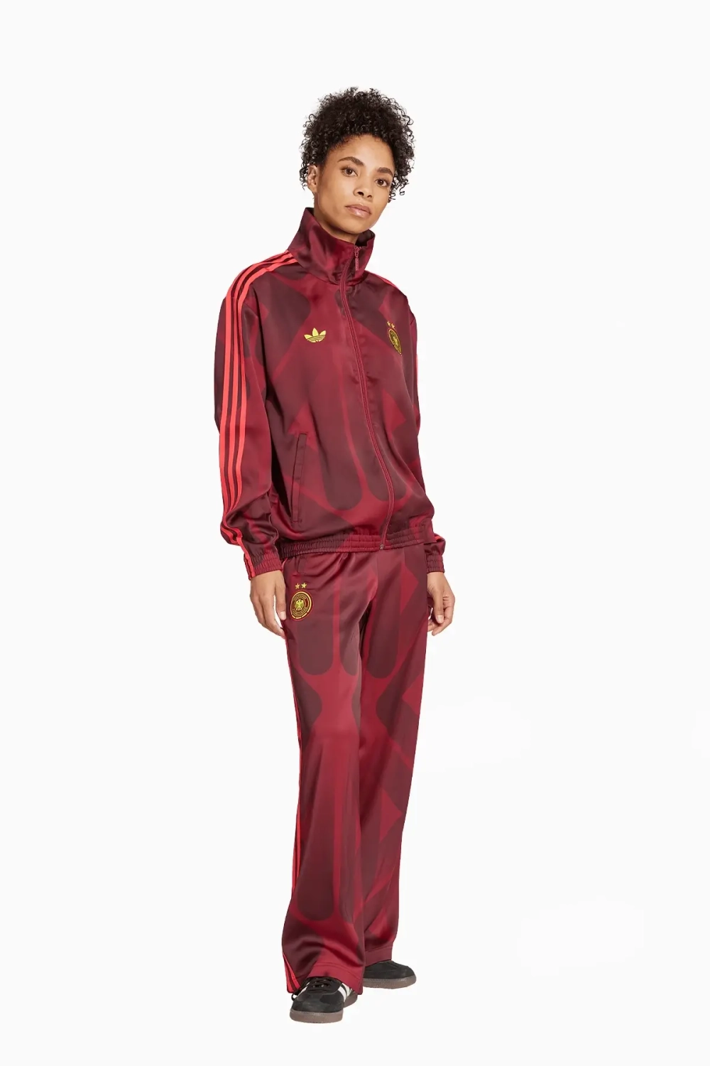 Кофта adidas Germany 2025 Track для женщин - бордовый