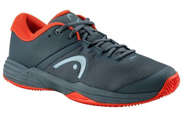 Мужские теннисные кроссовки Head Revolt Evo 2.0 Clay - dark grey/orange