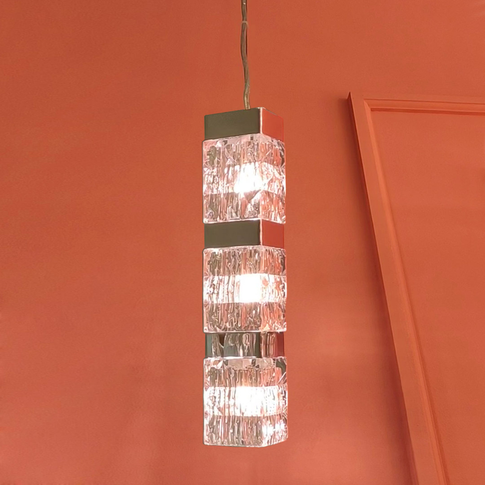 Подвесной светильник Cloyd CORUND-A P3 / выс. 45 см - хром (арт.10713)