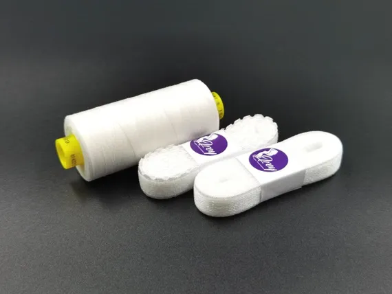 001 641/8 Резинка отделочная Lauma 8 мм, белый 001