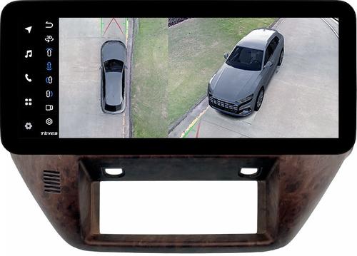 Магнитола для Nissan Patrol Y61 2004-2010 (рамка дерево) - Teyes LUX ONE 360 монитор 12.3" 2K QLED на Android 10, Быстрая, CarPlay, 4G SIM-слот, 4 камеры в комплекте