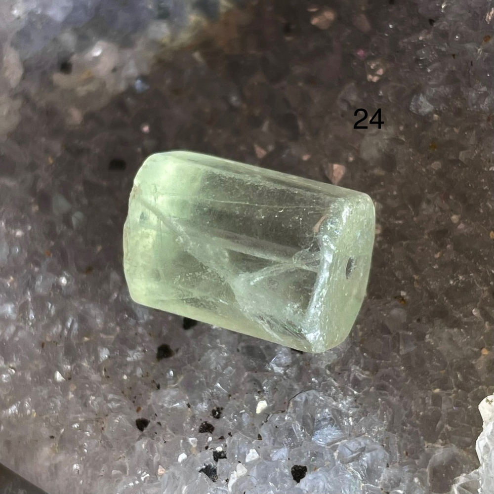 49785 Флюорит Бусина цилиндр 10*15мм-9