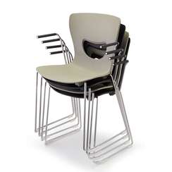 Стул PLUTO Chrome (на прутке с подлокотниками)