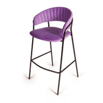 Стул барный Kelly, велюр Holland 36