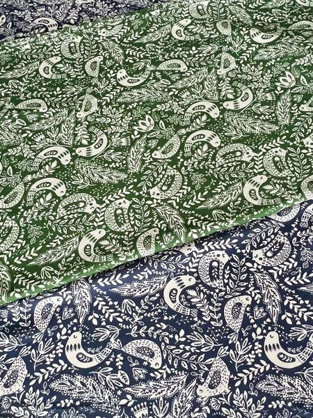 ЭТНО ПТИЧКИ, ЗЕЛЕНЫЙ - 100% хлопок 5