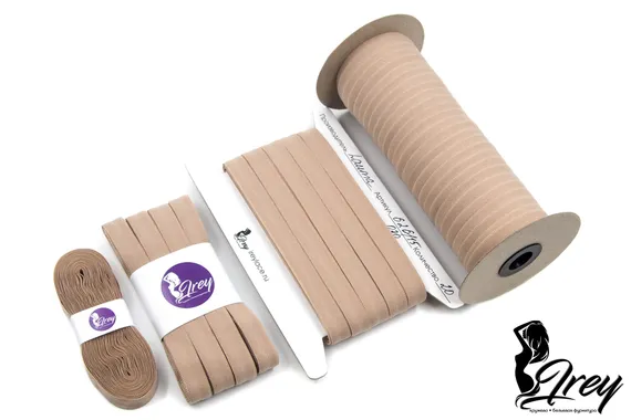 030 626/15 ОПТ Бейка окантовочная Lauma 15 мм, кофе с молоком 030