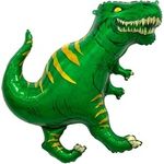 Шар (36"/91 см) Фигура, Динозавр Тираннозавр, Зеленый 1 шт.