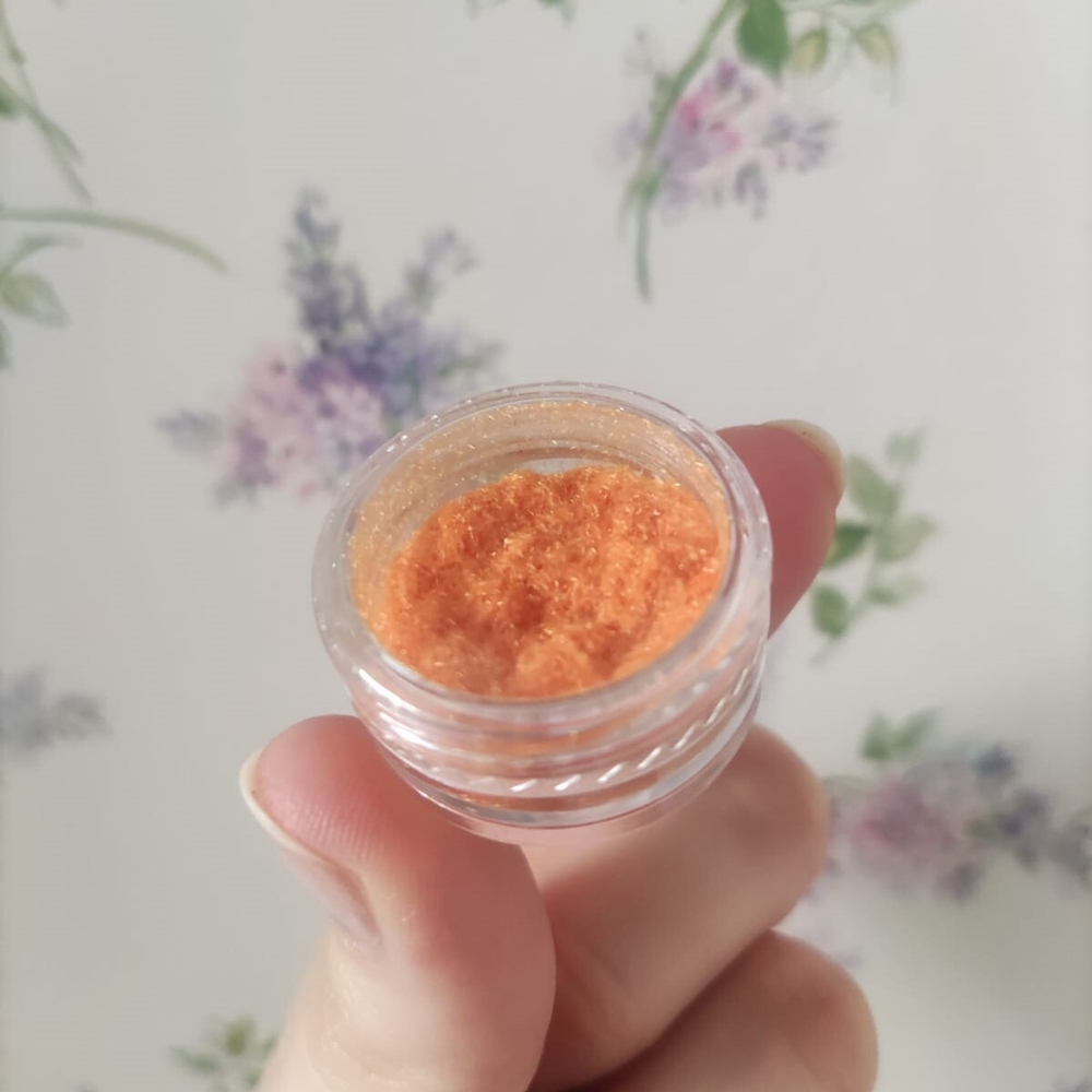 Флок оранжевый пудра