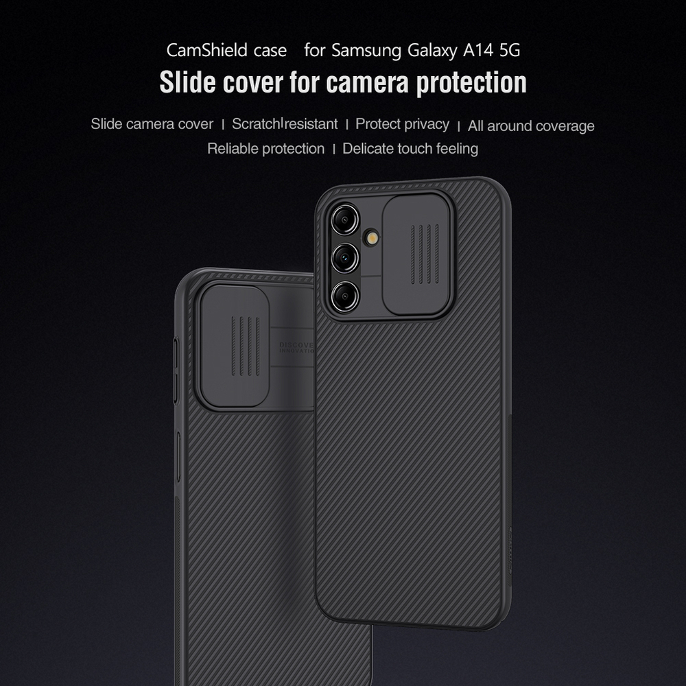 Чехол с защитной шторкой для задней камеры от Nillkin для Samsung Galaxy A14 5G, серия CamShield Case