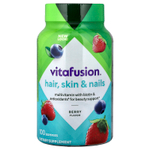 VitaFusion, жевательные таблетки для волос, кожи и ногтей, со вкусом ягод, 100 жевательных таблеток