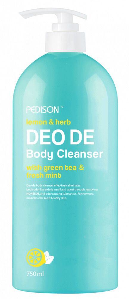 Гель для душа Evas Pedison Deo De Body Cleanser Lemon and herb with green tea and fresh mint Лимон и травы с зеленым чаем и мятой 750 мл