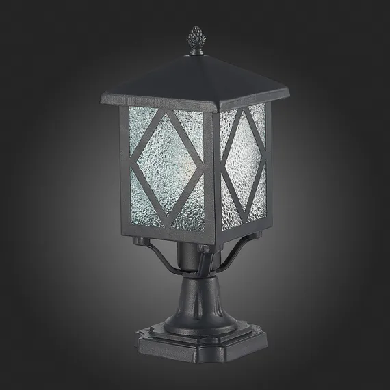 SL084.405.01 Светильник уличный наземный ST-Luce Черный/Черный, Прозрачный E27 1*60W LORNE