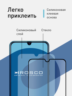 Набор стекол ROSCO для Samsung Galaxy M30s;Samsung Galaxy M21 оптом (арт. SS-M30S-FSP-GLASS-SET2)