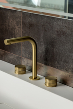 Boheme Смеситель на столешницу PRESTIGE на 3 отв. MAT GOLD