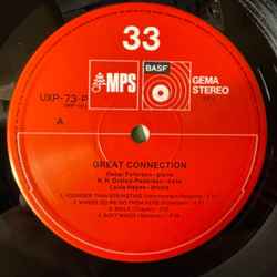 Винтажная виниловая пластинка LP Oscar Peterson Great Connection (Japan 1974) (Obi) Younger Than Springtime