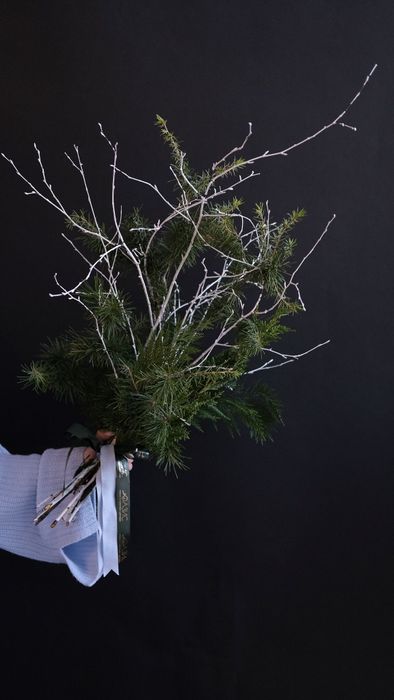 Банч Новогодний с ветками березы