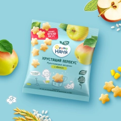 Фрутоняня хрустящий перекус с яблоком 21 гр